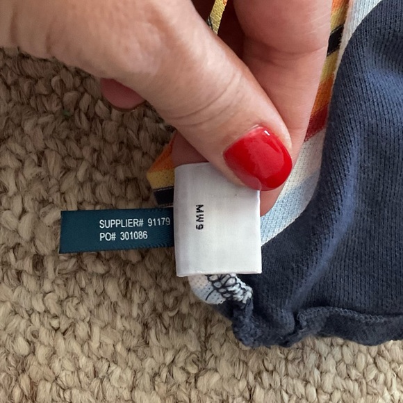 Y2K Polo by Ralph Lauren men’s size large blue with colorful stripes - Picture 10 of 10